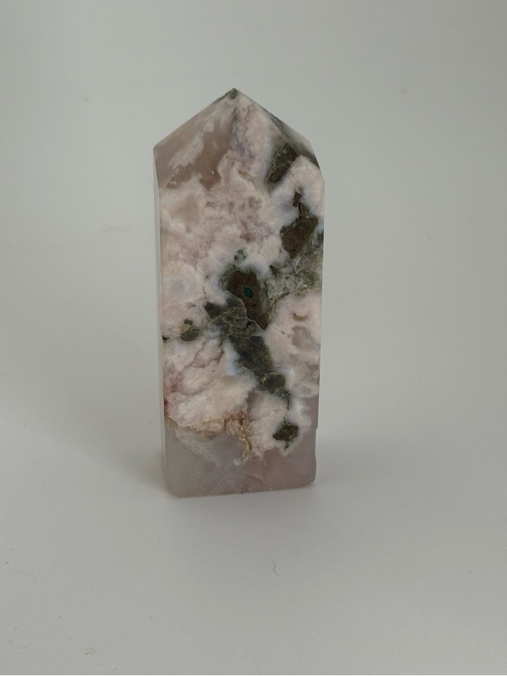 Flower Agate Tower • Cherry Blossom Agate Point